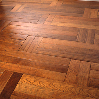 one-off reclaimed floor defined by the wood selection, texture and condition of the original reclaimed board or block