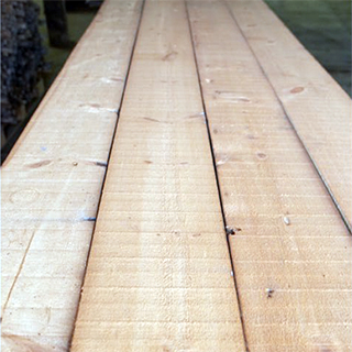 some reclaimed boards can be Planed All Round (PAR) to reveal fresh timber whilst retaining nail holes, shakes etc