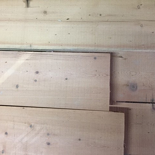 some reclaimed boards can be Planed All Round (PAR) to reveal fresh timber whilst retaining nail holes, shakes etc