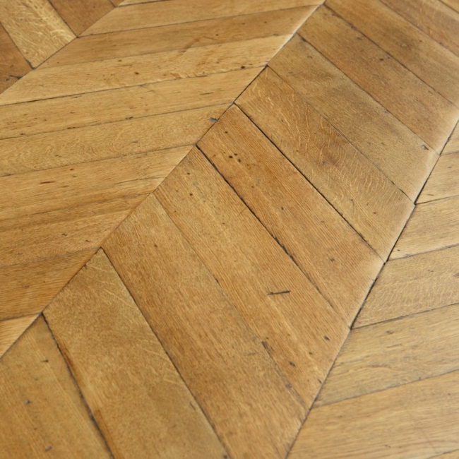 Antique hand-made floors using 150-300 year old timbers. Carefully sourced, designed and laid to create a timeworn floor of sumptuous beauty