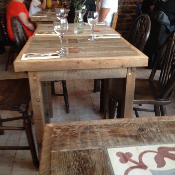 We make good use of our reclaimed timber stocks and our joinery expertise to make bespoke items of furniture for homes, offices, bars and restaurants