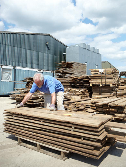 our huge stockholding of all types of reclaimed floorboards